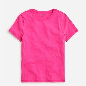 J CREW Pink Cotton Crew Neck T-Shirt